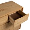 vidaXL Sideboard SAUDA Eiche-Optik 114x43x75,5 cm Kiefernholz