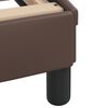 vidaXL Bett mit Matratze "Dover" Braun 140x190 cm Kunstleder