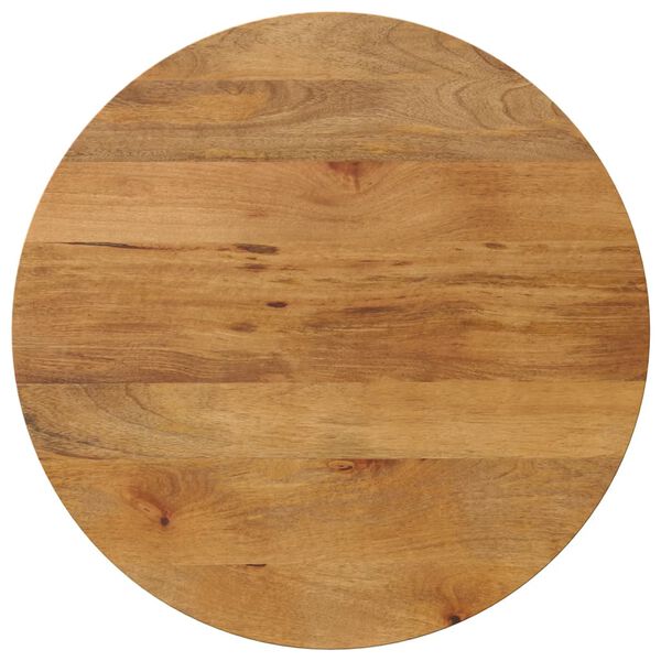 vidaXL Tischplatte &Oslash; 70x3,8 cm Rund Massivholz Mango