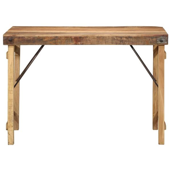 vidaXL Esstisch Braun 110 x 55 x 76 cm recyceltes Massivholz