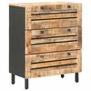 vidaXL Stauraumschr&auml;nke 60 x 33 x 75 cm Massivholz Mango Natur