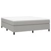 vidaXL Boxspringbettgestell Hellgrau 180x200 cm Stoff