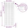 vidaXL Venetianer Jalousie Dunkelbraun mit Muster 150 x 60 cm PVC