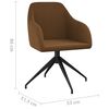 vidaXL Esszimmerst&uuml;hle 4 Stk. Braun Samt