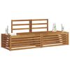 vidaXL Outdoor-Sofagarnitur 2 St&uuml;ck Natur 182,5 x 63 x 73 cm