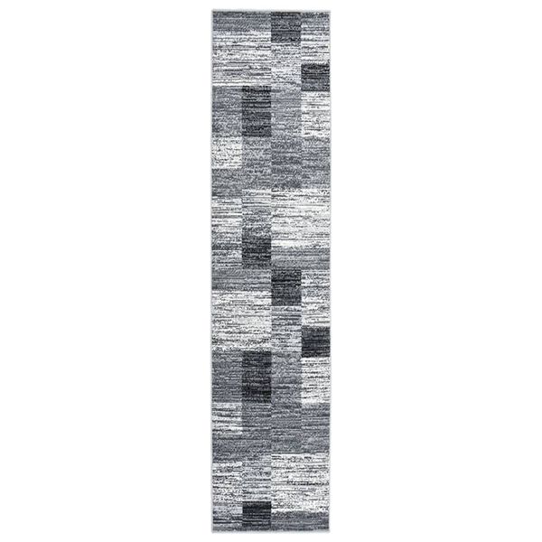 vidaXL Teppichl&auml;ufer BCF Grau 80x350 cm
