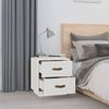  vidaXL Nachttische 2 Stk. Weiß 40x34x45 cm Massivholz Kiefer