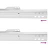 vidaXL Schubladenschiene 12 pcs Wei&szlig; 300 mm Stahl