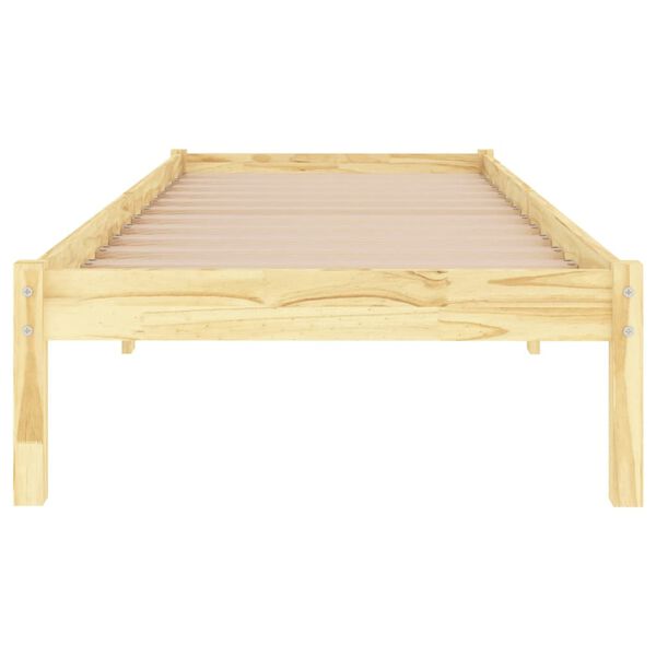 vidaXL Massivholzbett 90x190 cm