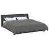 vidaXL Ganzjahresbettdecke Gepolstert Hellgrau 200 x 240 cm Mikrofaser