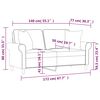 vidaXL 2-Sitzer-Sofa mit Kissen Taupe 140 cm Stoff