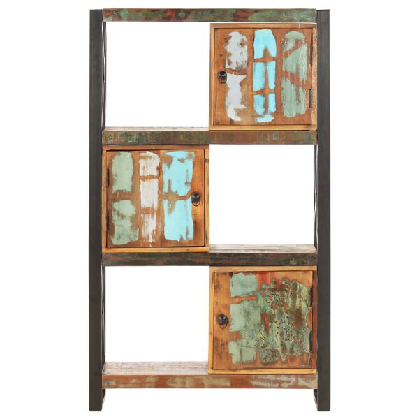 vidaXL B&uuml;cherregal 90x30x150 cm Massives Altholz