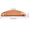 vidaXL Stufenmatten Selbstklebend 5 Stk. 65x21x4 cm Beige