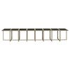vidaXL 17-tlg. Garten-Essgruppe mit Kissen Beige Poly Rattan