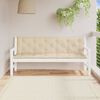 vidaXL Gartenbank-Auflagen 2 Stk. Beige 180x50x7 cm Oxford-Gewebe