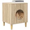 vidaXL Katzenhaus Sonoma 42,5 x 40 x 53 cm Holzwerkstoff