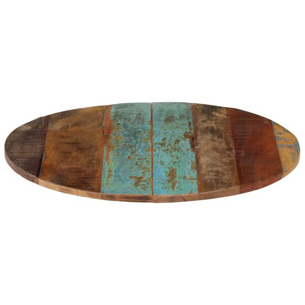 vidaXL Tischplatte Rund 60 cm 15-16 mm Altholz Massiv