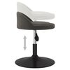vidaXL Massagehocker Dunkelgrau Samt