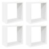vidaXL W&uuml;rfelregale 4 Stk. Wei&szlig; 30x15x30 cm