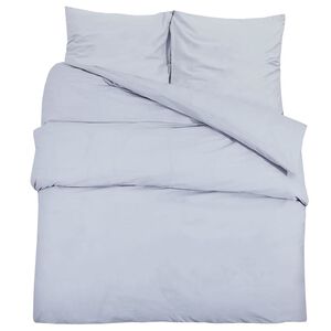 vidaXL Bettw&auml;sche-Set Grau 200x200 cm Baumwolle