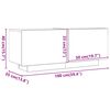 vidaXL TV-Schrank Braun Eichen-Optik 100x35x40 cm Holzwerkstoff