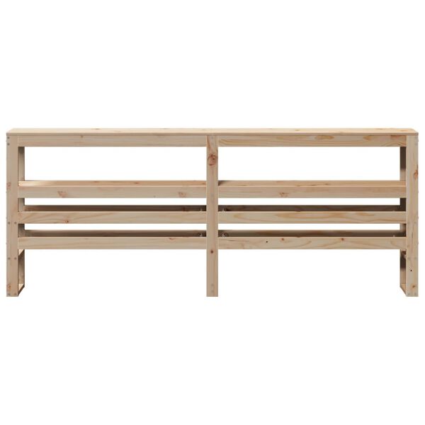 vidaXL Kopfteil mit Ablagen 180 cm Massivholz Kiefer