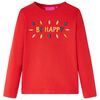 Kinder-Langarmshirt Rot 116