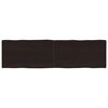 vidaXL Tischplatte 180x50x(2-4) cm Massivholz Behandelt Baumkante