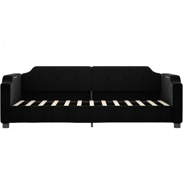 vidaXL Tagesbett Schwarz 100x200 cm Stoff