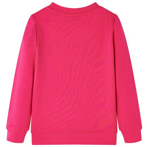 Kinder-Sweatshirt Knallrosa 92