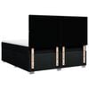 vidaXL Boxspringbett mit Matratze Schwarz 180x200 cm Stoff