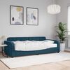 vidaXL Tagesbett mit Matratze Blau 90x200 cm Samt