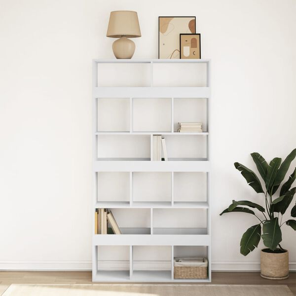 vidaXL B&uuml;cherregal Wei&szlig; 100x33x187,5 cm Holzwerkstoff