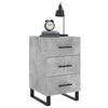 vidaXL Nachttisch Betongrau 40x40x66 cm Holzwerkstoff