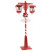 vidaXL Weihnachtsstra&szlig;enlampe mit 2 Laternen Rot 40,5 x 80 x 188 cm