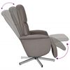 vidaXL Relaxsessel mit Fu&szlig;teil Taupe Stoff