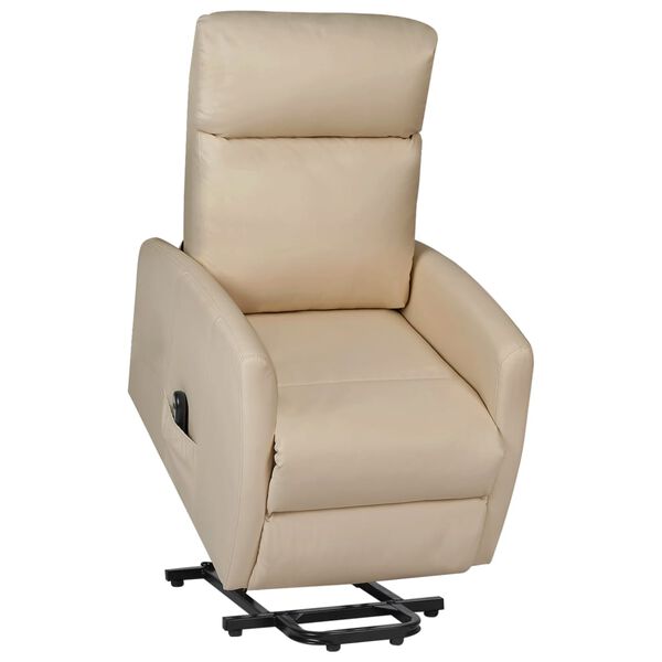 vidaXL Aufstehsessel Cappuccino-Braun Kunstleder