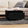 vidaXL Couchtisch Schwarz 55x56x32 cm Massivholz Kiefer