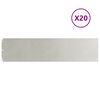 vidaXL Rasenkanten 20 Stk. 25x103 cm Edelstahl