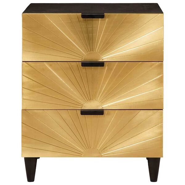 vidaXL Nachttisch mit Schubladen 50 x 33 x 62 cm Massivholz Mango