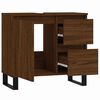 vidaXL Badschrank Braun Eichen-Optik 65x33x60 cm Holzwerkstoff