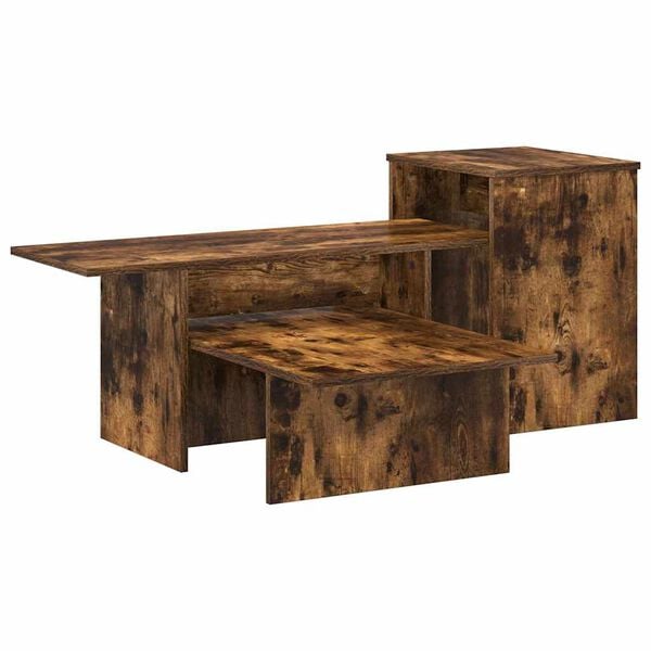 vidaXL Konsolentisch Ger&auml;ucherte Eiche 91,5 x 35 x 38,5 cm