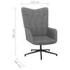 vidaXL Relaxsessel Dunkelgrau Stoff
