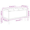 vidaXL Sitzbank mit Stauraum Braun Eichen-Optik 82x42x46 cm