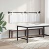 vidaXL H&auml;ngevorderseite Wandmontiert Uni Wei&szlig; 170 x 55 x 5 cm Stoff