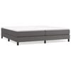 vidaXL Boxspringbettgestell Grau 200x200 cm Kunstleder