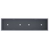 vidaXL Hochbeet Gartenpflanzer Anthrazit 100 x 26 x 82 cm Stahl