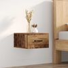 vidaXL Nachttisch mit Schubladen Altholz 35 x 35 x 20 cm Holzwerkstoff