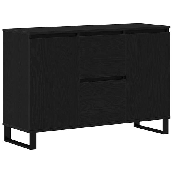 vidaXL Sideboard Schwarze Eiche 101,5 x 35 x 70 cm Holzwerkstoff