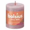 Bolsius Rustikale Stumpenkerzen Shine 4 Stk. 80x68 mm Aschenrosa